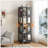 4-Tier All-Steel Rotating Bookshelf With 360° Wheels, Large Size Sturdy And Spacious Book Rack, Easy Assembly-1918506978