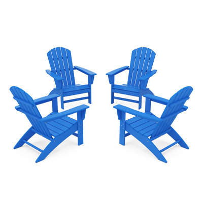 POLYWOOD Nautical Adirondack Conversation Set