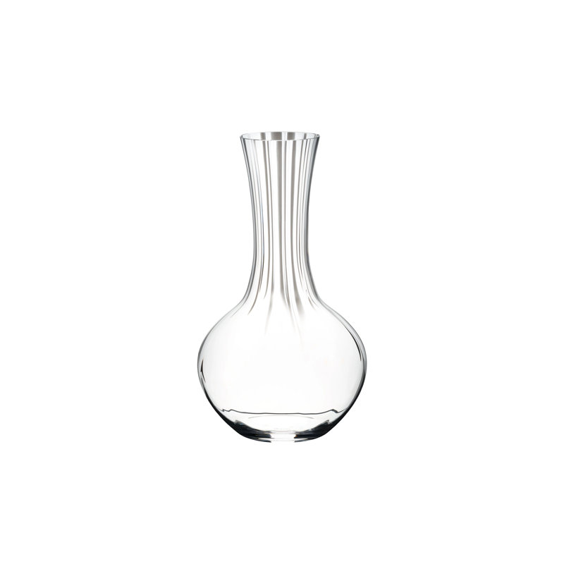Elegant Crystal Glass Wine Decanter, 10-inch
