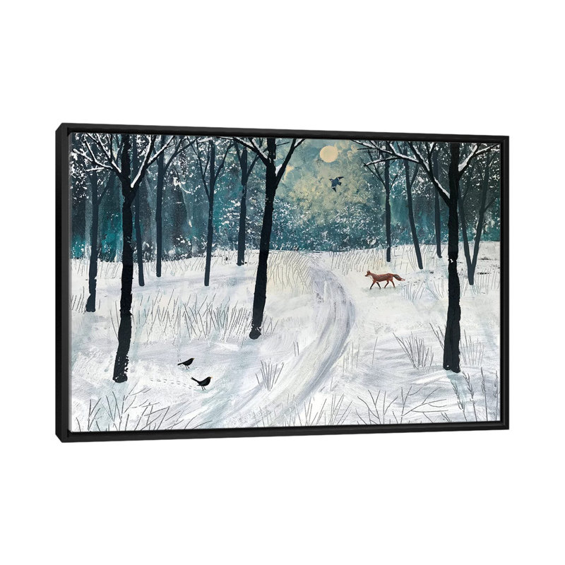 «Moonlight Shadow», reproduction sur toile, H 18 po x l 26 po x P 1,5 po, Toile avec cadre noir, Pas de tapis