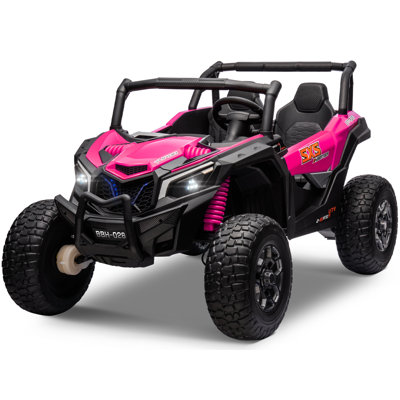 24V EVA Tires Ride On Toy Car UTV For Kids, 4X4 2 Seater With Remote Control