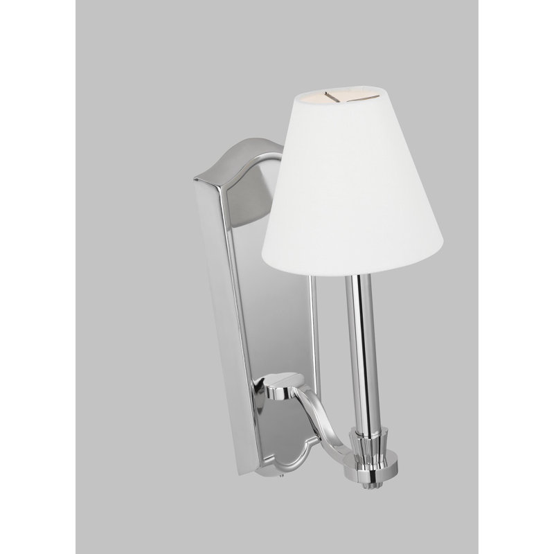 Paisley 1 - Light Armed Sconce, Polished Nickel