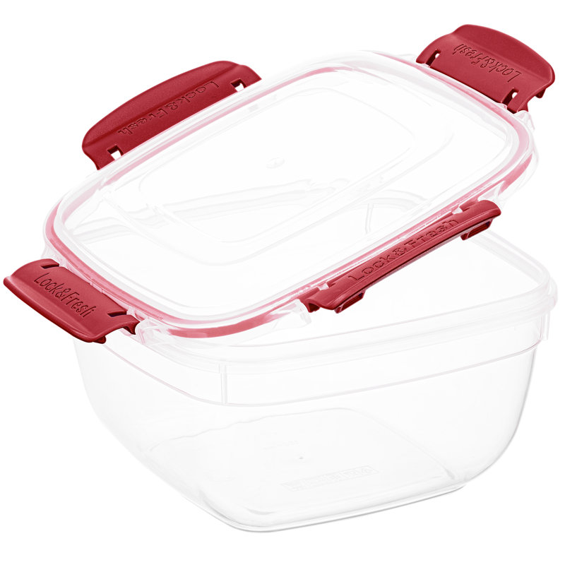 Ensemble de 8 contenants alimentaires Disheka, Rouge