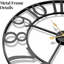 Horloge murale noire pour salon