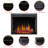 Black Electric Fireplace Insert-668684878