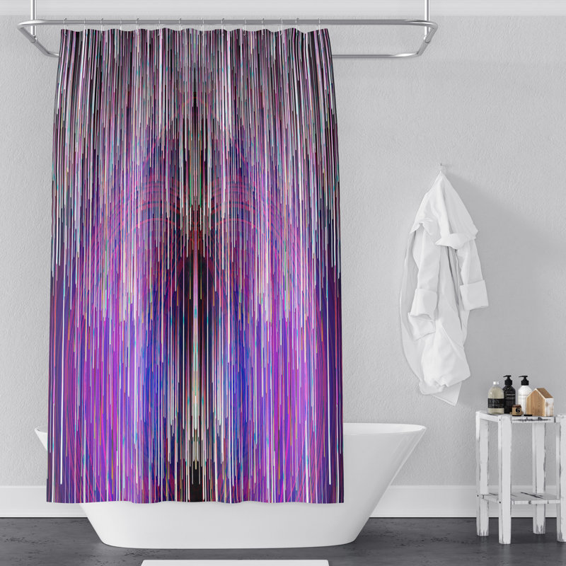Rideau de douche simple airrion, H 93 po x l 70 po, Mauve