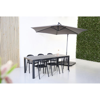 Caloundra 6 - Person Patio Dining Set with Rectangular Table