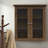 Jaeden Removable Two-Door Wall Cabinet with Water-Textured Glass and Adjustable Shelves-106209694