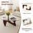 Modern Triangle Glass Coffee Table With Tempered Glass Top And Solid Wood Base, Mid-Century Living Room Center Table, Small Space Coffee Table-697055216-697055181-697055219