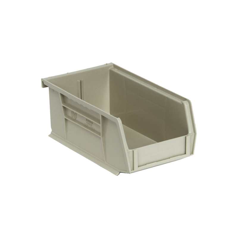  QUS220SN Ultra Stack & Hang Heavy Duty Part Organizer Stone Bins 8" L x 5" W x 3" H 24 Pack, Stone, 91.44