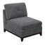 Ensemble de canapé modulaire en tissu de chenille gris cendré 6 pièces pour salon et canapé d'angle 3X