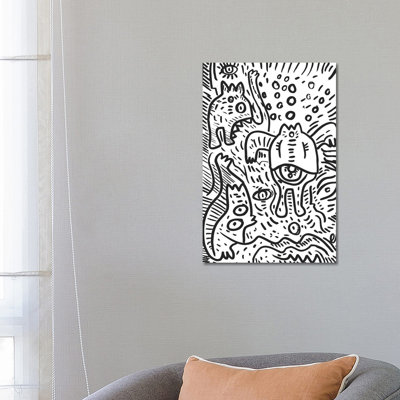Le Cyclope Et Ses Amis by Emmanuel Signorino - Wrapped Canvas Print