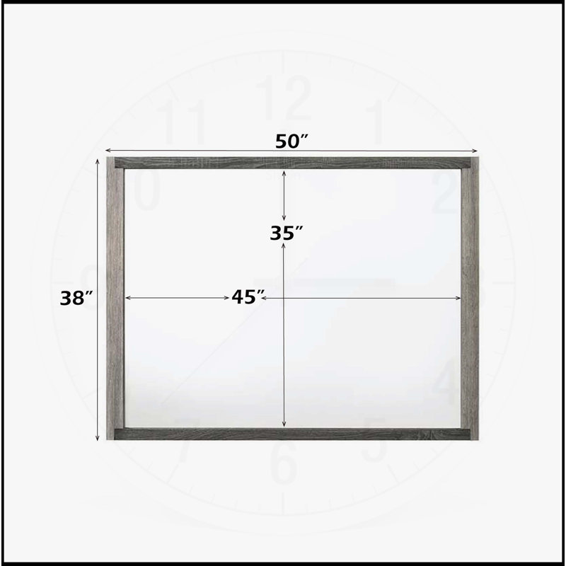 Jehoram Gray Finish Mirror