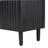 Four-Door Sideboard with Wavy Pattern Doors, Cylindrical Legs, and Sleek Metal Handles-425742556