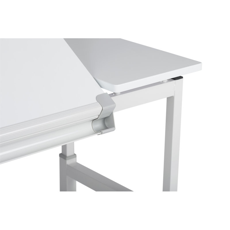 Cowie Adjustable Metal Base Drafting Table, 38.75" H x 54" W x 31.5" D