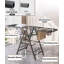 Grand séchoir à linge à 3 niveaux, séchoir à linge en métal robuste. Utilisation à l'intérieur et à l'extérieur, L 70,8 po x l 17,7 po, gris