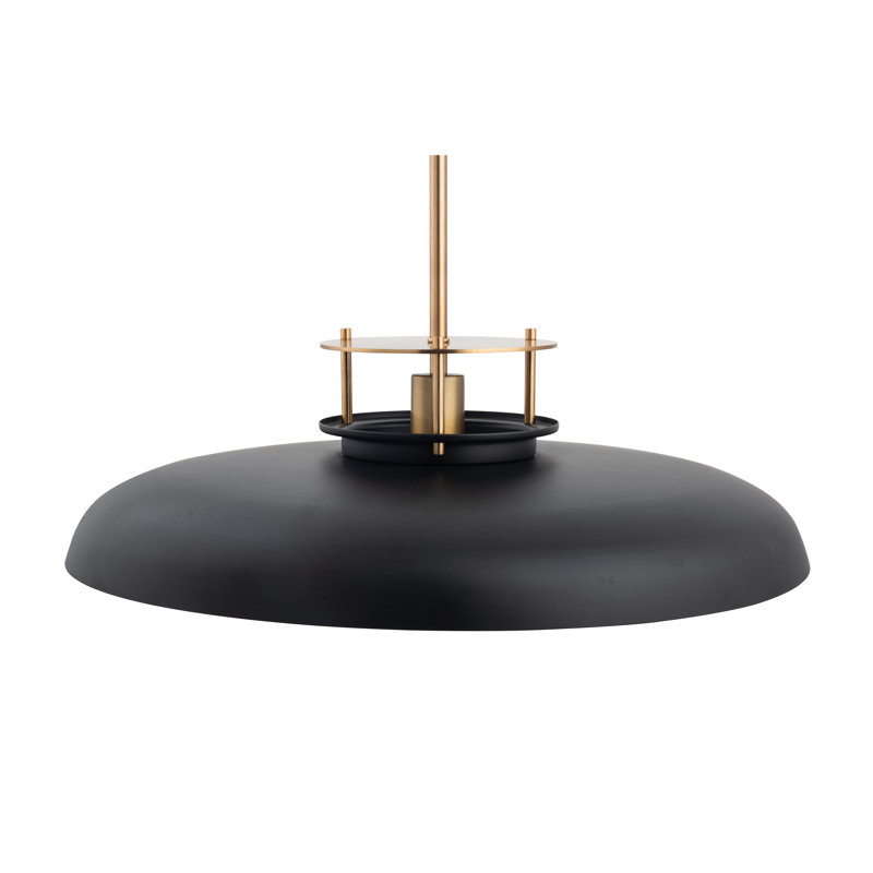 Rotraut 1 - Light Dome Pendant, Gold, Black