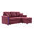 76.39" Reversible L-Shaped Sectional Sofa with Pull-Out Storage, Ottoman & Pillows with USB Charging,Cup Holder for Living Room-1695123621