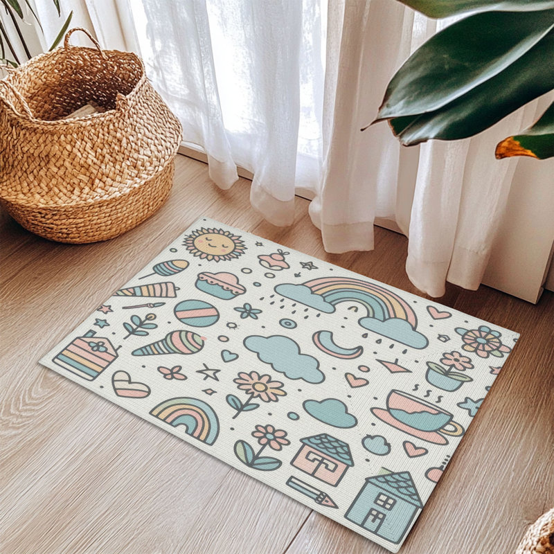 Tapis tressé Light Line Doodles, Rectangulaire 3 pi x 5 pi