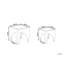 Aigar Glass Top Frame Nesting Tables