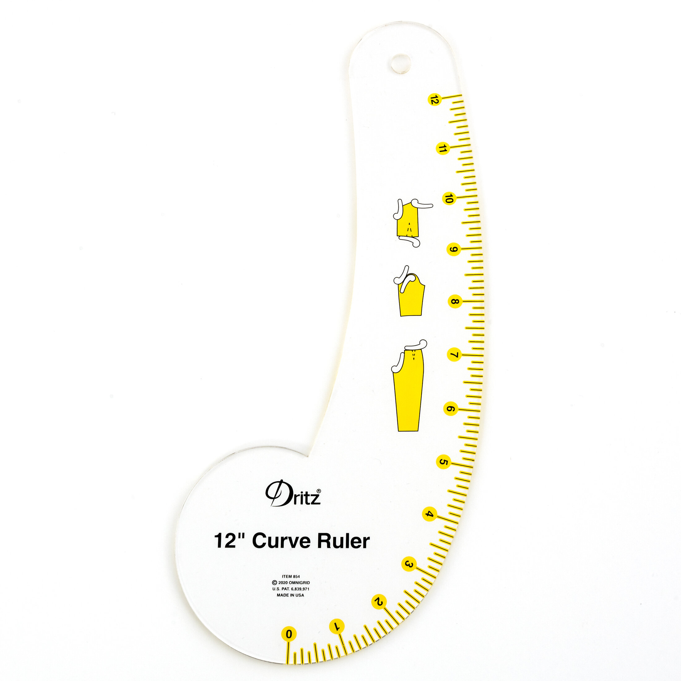 Dritz Styling Design Ruler with How-To Illustrations