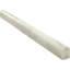 12" x 5" Polished Marble Pencil Liner Tile Trim in White