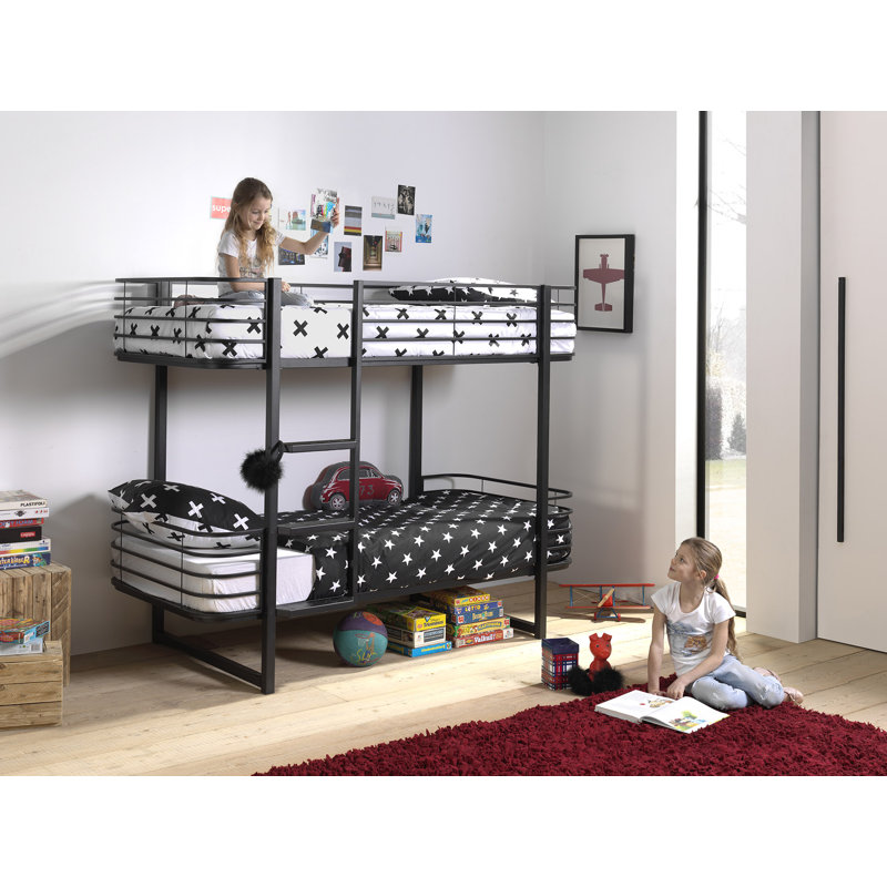 Espinoza European Single Bunk Bed, Black