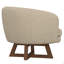 Chaise d'appoint pivotante beige sable