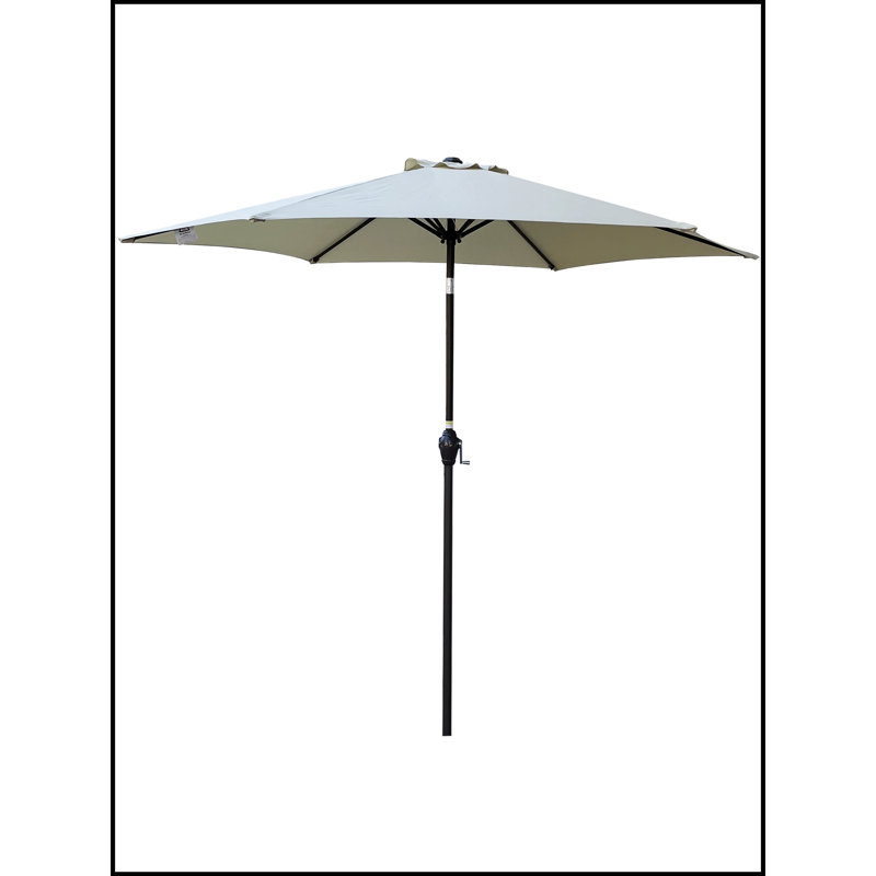 Parasol de marché de 108 po avec manivelle Harborford, Beige
