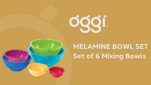 Oggi Set of 4 Colorful Melamine Prep Bowls – the international pantry