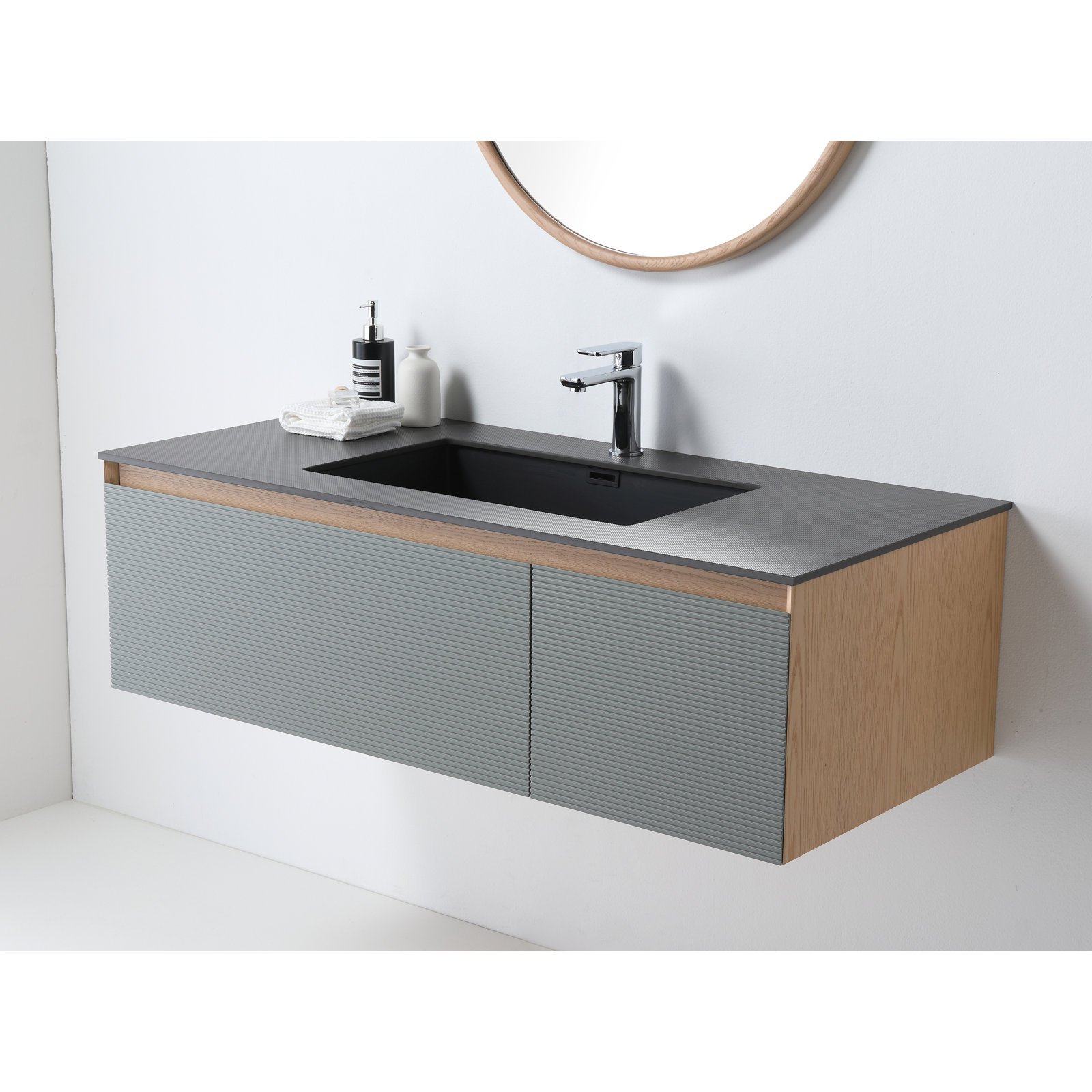 Diella 60'' Single Bathroom Vanity, Sage Green