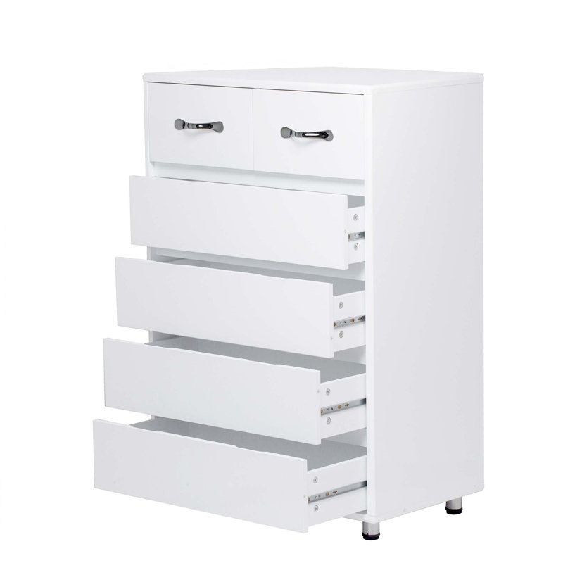 Six-Drawer Side Table With Advanced Assembly Features
