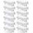 Rectangle Table Cloth 60" x 102" – Durable Polyester Tablecloth Offers Reusable & Washable Protection, Ideal for Outdoor Party, Picnic, Wedding, Banquet and Birthday, 6 Pack, White-1232414642-1232414643-1232414646