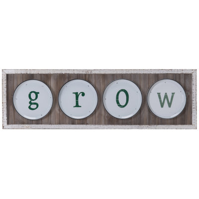 "GROW", œuvre d'art sur bois