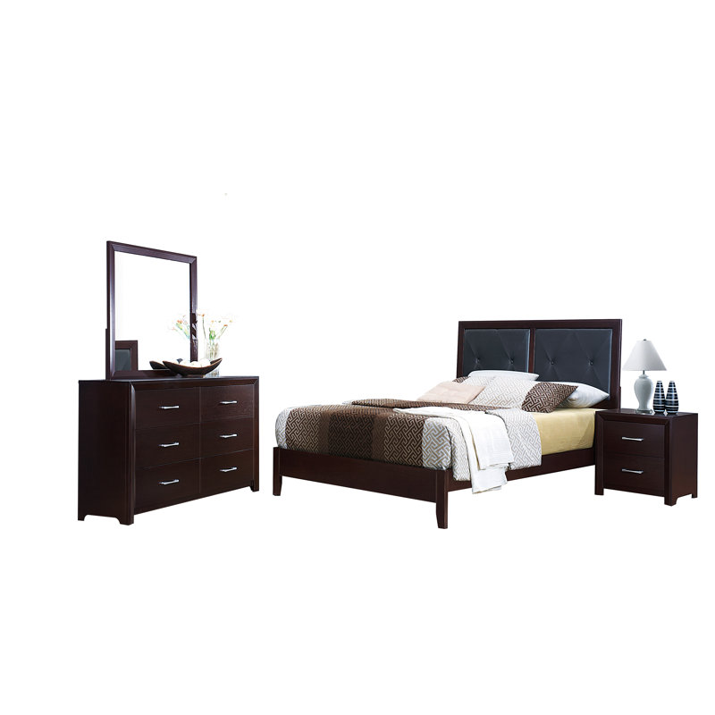 Edina Upholstered Standard Bed, Queen