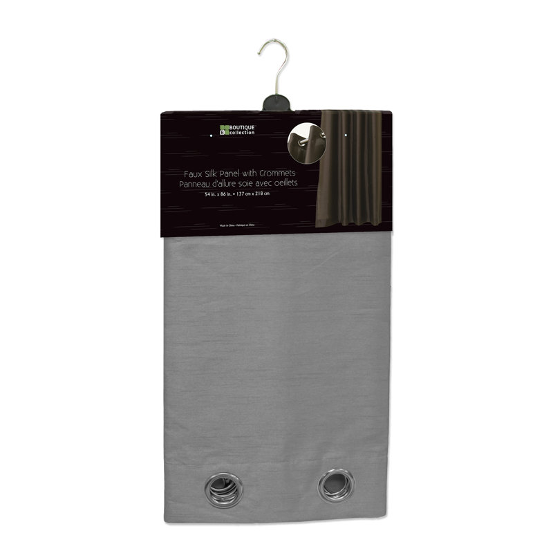 Semi Sheer Curtains / Drapes Single Panel, Gray