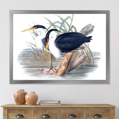 Vie d'oiseau rétro II - peinture sur toile