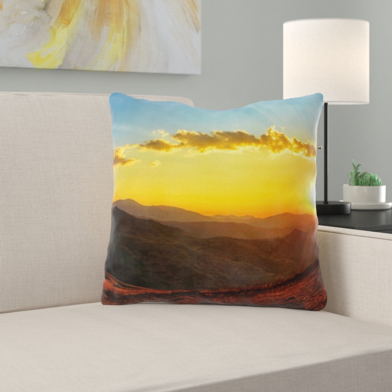 Coussin coucher de soleil