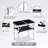 2 FT. Black Patio Aluminium Folding Table With Mesh Storage Bag-1732192830