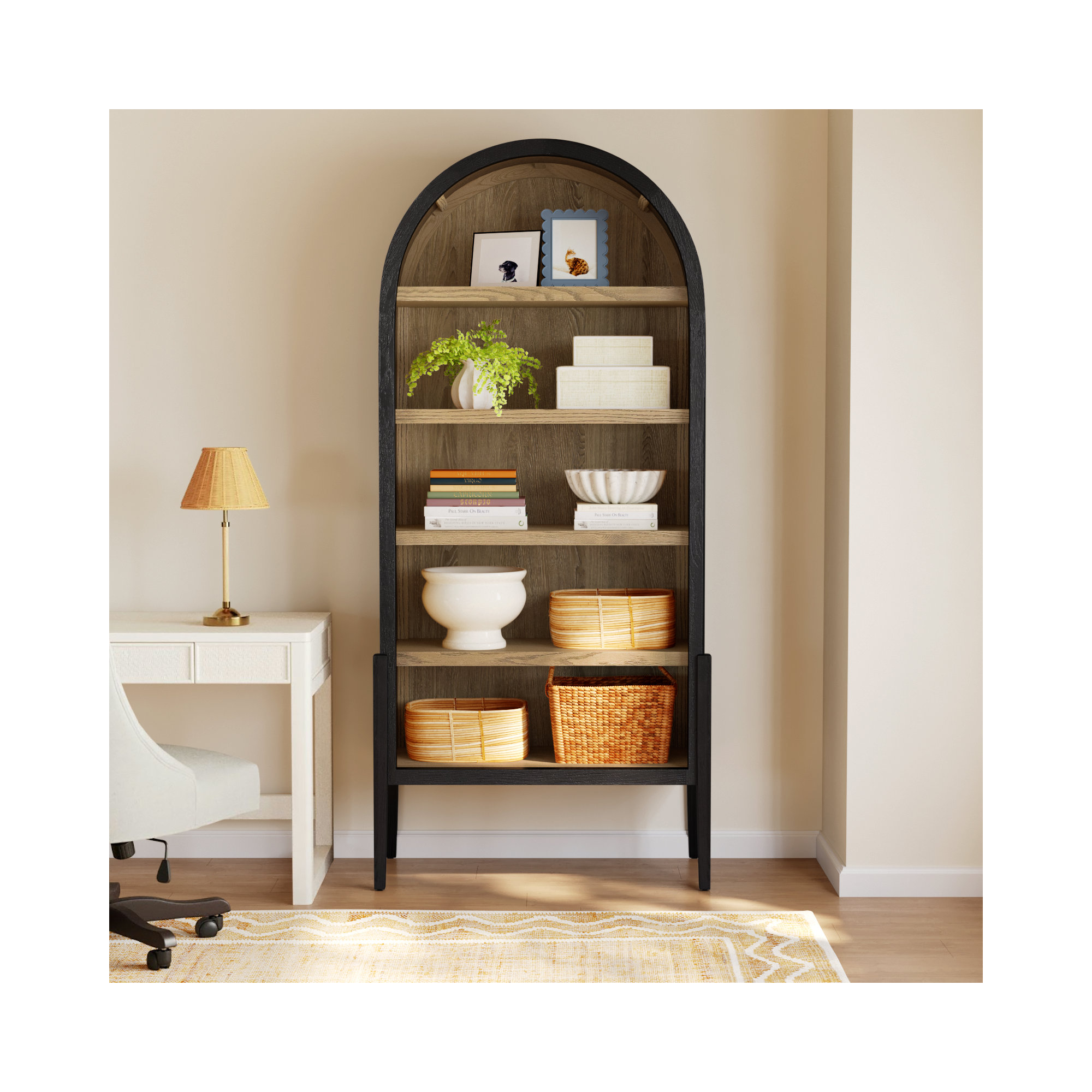Errol Standard Bookcase, Black