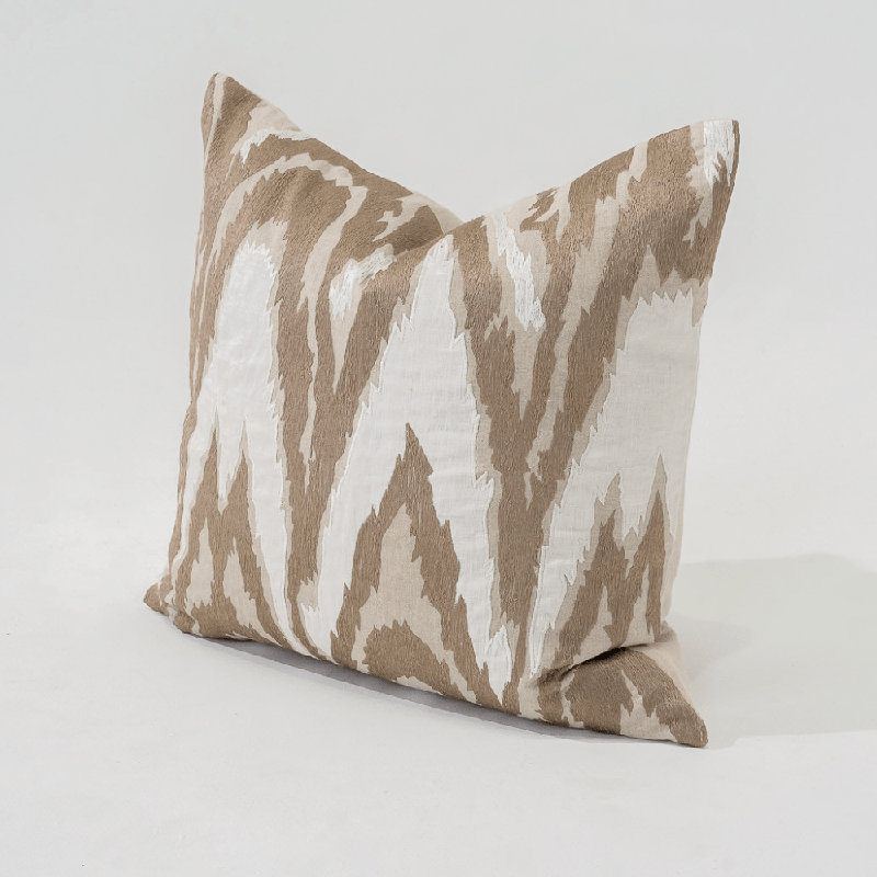 Coussin Ikat, Naturel