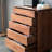 Household Black Walnut Storage Closet Solid Wood Accent Chest