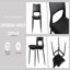 Ensemble de 2 chaises de salle à manger modernes et minimalistes en similicuir, dossier confortable, pieds en métal, convenant aux restaurants, cuisines et bureaux.-820746444