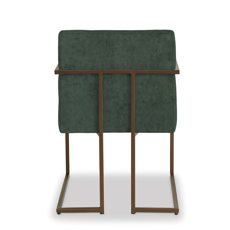 Axel Upholstered Arm Chair, Emerald Polyester