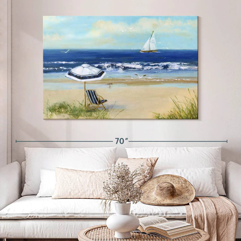 Alvord Azure Beach Life I, H 34 po x l 51 po