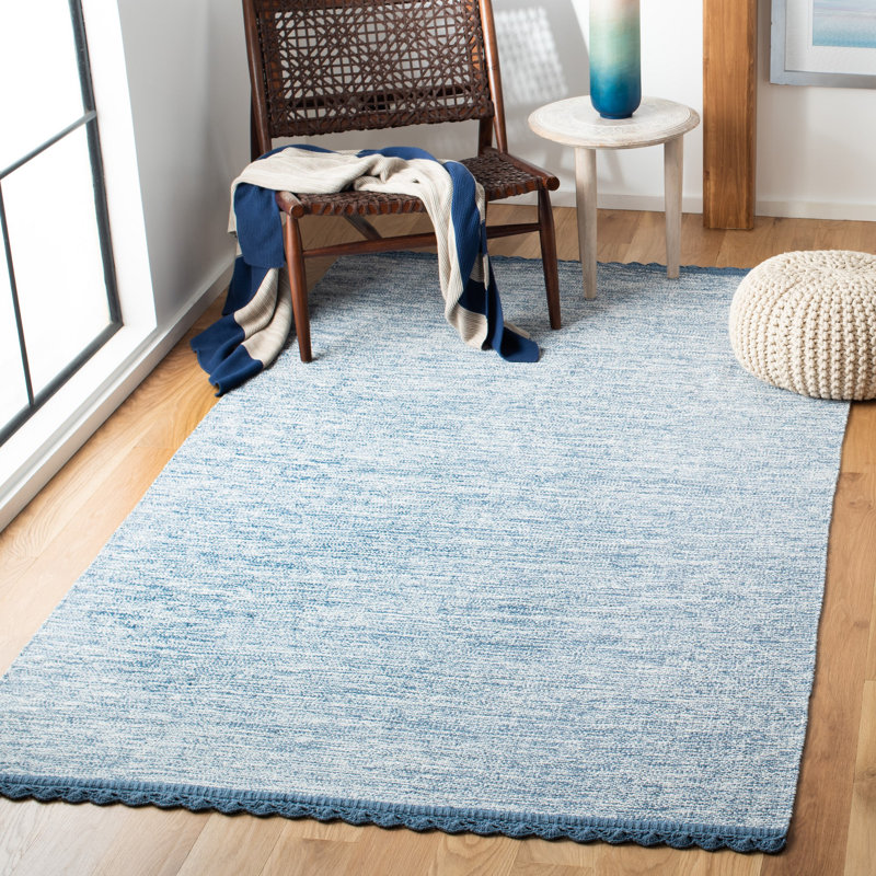 Mohnton Hand Woven Cotton Solid Color Rug, Rectangle 2'3" x 3'9"