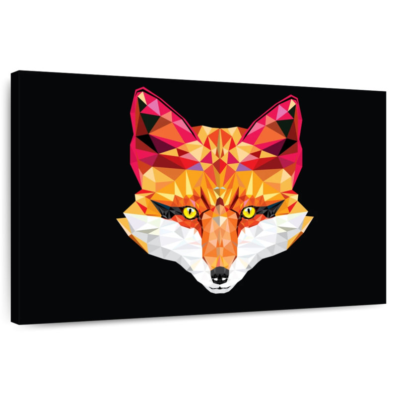 Renard géométrique, H 8 po x l 12 po