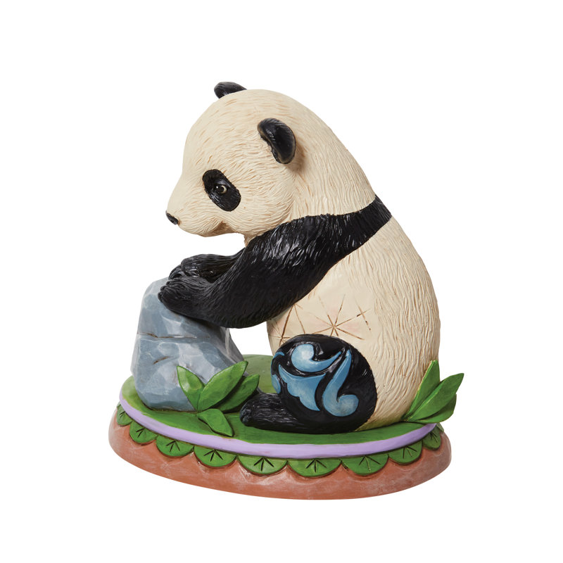 Jim Shore 5-Inch Black and White Resin Panda Cub Figurine