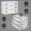Armoire-console en faux crocodile Anpu