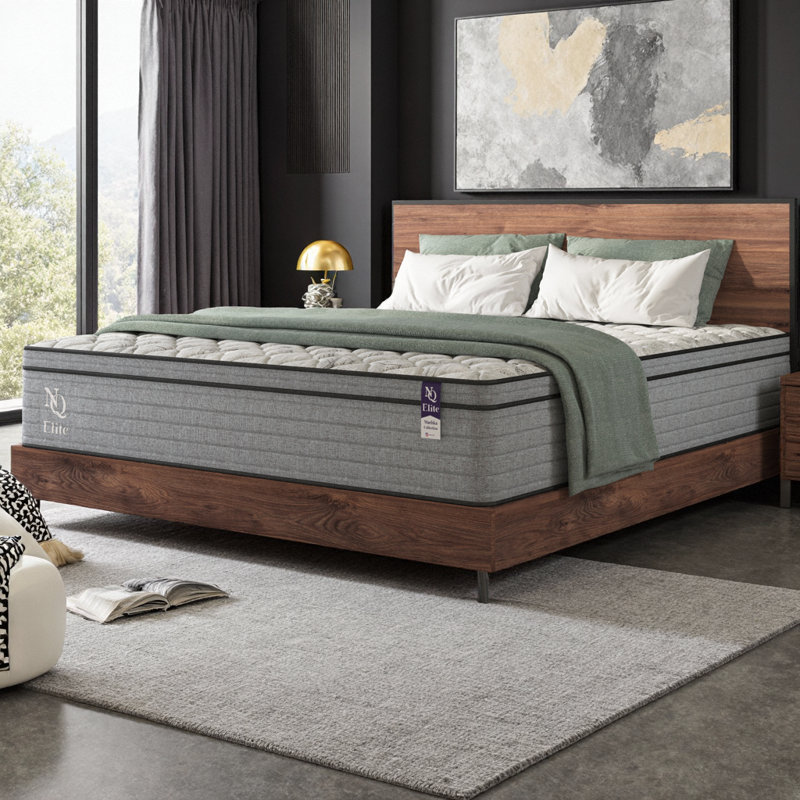 Très grand matelas hybride en mousse viscoélastique gélifiée 10 pouces - Support orthopédique, Base réglable, Certifié CertiPUR-US, fabriqué aux États-Unis